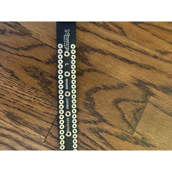 Western Glam Nocona Rhinestone Studded Leather Belt, 41 inch belt